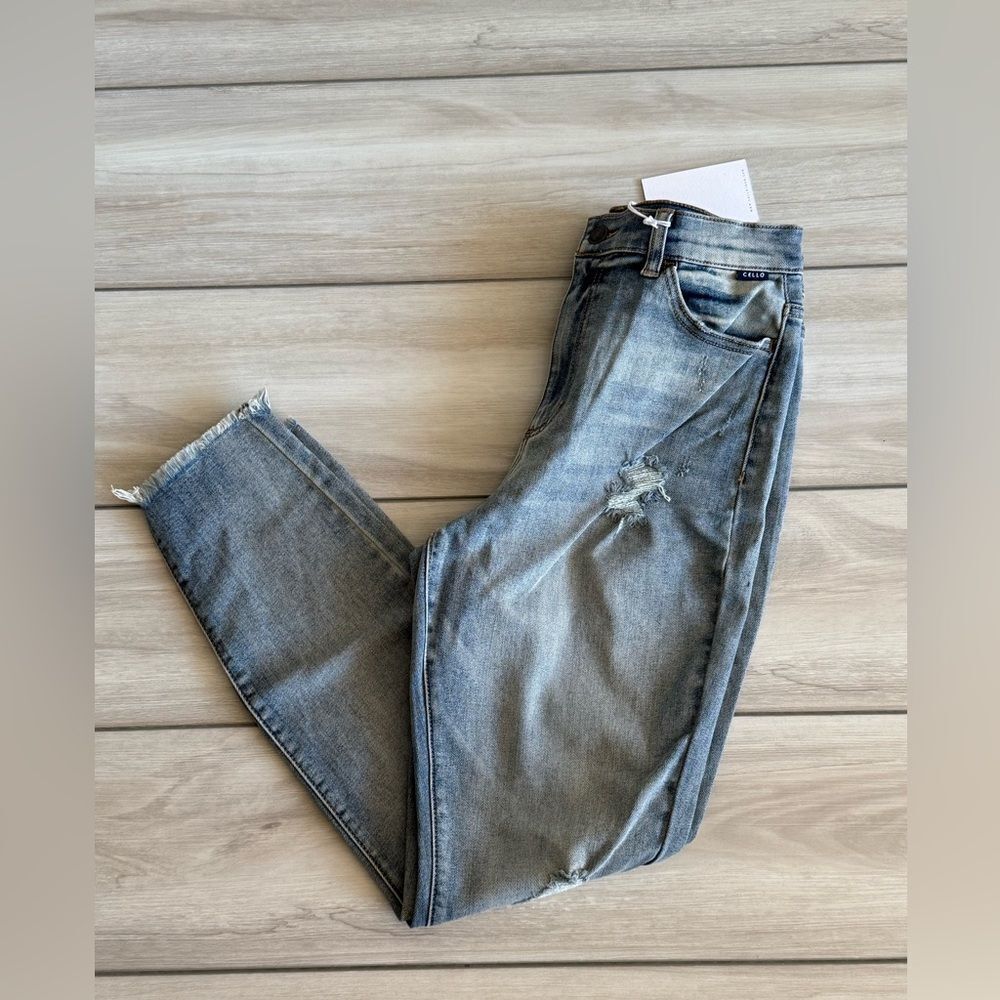 Cello High Rise Skinny Jeans Blue Size 9 NWT